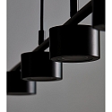 Nordlux LED Pendelleuchte CLYDE Balken, 4-flammig, 4x 5W, 2700K, 4x 350lm, IP20, 3-Step MOODMAKER, schwarz