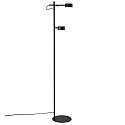 LED Floor lamp CLYDE, 2x 5W, 2700K, 2x 350lm, IP20, 3-Step MOODMAKER, black