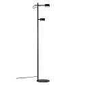 Nordlux LED Stehleuchte CLYDE, 2x 5W, 2700K, 2x 350lm, IP20, 3-Step MOODMAKER, schwarz