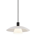 Nordlux Pendelleuchte VERONA, E27, IP20, schwarz, Glas opal wei�