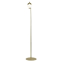 Nordlux Floor lamp CONTINA, G9, IP20, glass opal white, brass