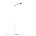 Nordlux Floor lamp CONTINA, G9, IP20, glass opal white, brass