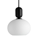 Nordlux Pendant luminaire NOTTI, E27, IP20, glass opal white, mocha