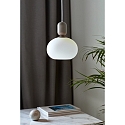 Nordlux Pendant luminaire NOTTI, E27, IP20, glass opal white, gray