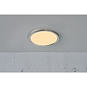 Nordlux LED Bad-Deckenleuchte OJA 29 SCENE SELECT, IP54, mit Nachtlicht, 14.5W 3000/4000K 1600lm 120�, wei� + Nickel