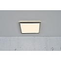 Nordlux LED Bad-Deckenleuchte OJA SQUARE 29 SCENE SELECT, IP20, mit Nachtlicht, 14.5W 3000/4000K 1600lm 120�, wei� + Nickel