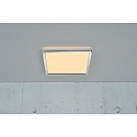 Nordlux LED Bad-Deckenleuchte OJA SQUARE 29 SCENE SELECT, IP54, mit Nachtlicht, 14.5W 3000/4000K 1600lm 120�, wei� + Chrom