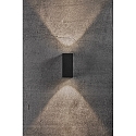 LED Wandleuchte ASBOL KUBI LED Au�enleuchte, 2x 5W, 3000K, 2x 370lm, IP44, schwarz