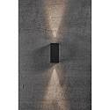 LED Wandleuchte ASBOL KUBI LED Au�enleuchte, 2x 5W, 3000K, 2x 370lm, IP44, schwarz