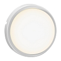 LED Outdoor Wall luminaire CUBA ENERGY, round, 11W, 3000K, 700lm, IP54, white, glass opal white