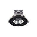 Nordlux LED Downlight ALEC Einbauleuchte, rund, 6,1W, 3000K, 480lm, IP20/IP44, dimmbar, schwarz