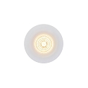 Nordlux downlight STARKE round IP20, glossy, white dimmable