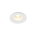 Nordlux downlight STARKE round IP20, glossy, white dimmable