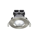 Outdoor LED Einbau-Downlight DON SMART, IP65, 4.7W RGB + 2200-6500K 320lm, Bluetooth steuerbar, dimmbar, nickel geb�rstet
