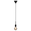 Pendant luminaire PACO, 1 flame, E27, black