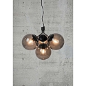 Pendant luminaire IVONA, 4 flames, E27, black