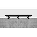 LED Ceiling luminaire OMARI Spot track, 3 flames, 3,2W, 2700K, black