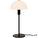 Table lamp ELLEN, E14, shade opal, black