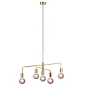 Nordlux Pendant luminaire GLOOM, 5 flames, E27, brass