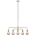 Nordlux Pendant luminaire GLOOM, 5 flames, E27, brass