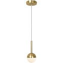 Nordlux Pendant luminaire CONTINA, G9, opal, brass