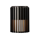outdoor wall luminaire ALUDRA E27 IP54, seaside black dimmable