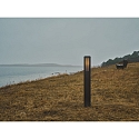 bollard lamp ALUDRA 95 E27 IP44, seaside black dimmable