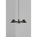 Pendant luminaire STAY, 3 flames, E27, black