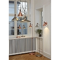 Pendant luminaire NORI 27, E27, brushed steel