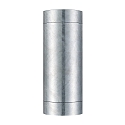 Nordlux outdoor wall luminaire TIN MAXI DOUBLE GU10 IP54, mat, galvanised 