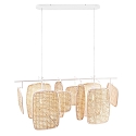 Nordlux Pendelleuchte BALI, 2-flammig, E27, dimmbar, wei�/beige