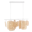 Nordlux Pendelleuchte BALI, 2-flammig, E27, dimmbar, wei�/beige