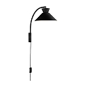 wall luminaire DIAL E27 IP20, black 