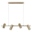 Nordlux pendant luminaire ALANIS 4 flames GU10 IP20, matt, brass 