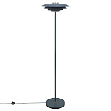 floor lamp BRETAGNE G9 IP20, grey, brushed brass 
