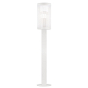outdoor floor lamp COUPAR with diffuser E27 IP54, white matt dimmable