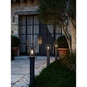 Nordlux bollard lamp GRIFFIN E27 IP44, smoky colour 