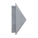 outdoor wall luminaire PONTIO 15 GU10 IP54, mat, galvanised 