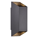 outdoor wall luminaire NICO SQUARE 22 up / down, square GU10 IP54, black dimmable