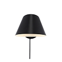 Wandleuchte STAY SHORT, E27, IP20, schwarz