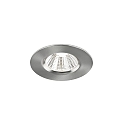 Nordlux downlight FREMONT set of 3 IP65, steel brushed dimmable