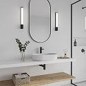 Nordlux LED Wandleuchte MALAIKA 49, 6W, 3000K, 540lm, IP44, schwarz
