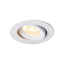 Nordlux downlight ALIKI IP44, white matt dimmable
