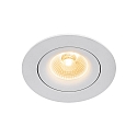 Nordlux downlight ALIKI IP44, white matt dimmable