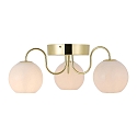 ceiling luminaire FRANCA E14 IP20, glossy, brass, white dimmable