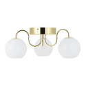 Nordlux ceiling luminaire FRANCA E14 IP20, glossy, brass, white dimmable