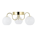Nordlux ceiling luminaire FRANCA E14 IP20, glossy, brass, white dimmable