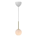 pendant luminaire FRANCA 13 E14 IP20, glossy, brass, white dimmable