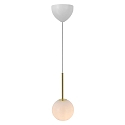 Nordlux pendant luminaire FRANCA 13 E14 IP20, glossy, brass, white dimmable