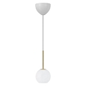 Nordlux pendant luminaire FRANCA 13 E14 IP20, glossy, brass, white dimmable